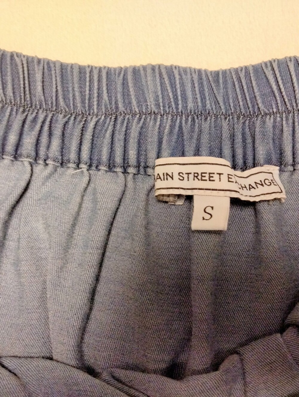 Women's Blue Tiered Maxi Skirt with Elastic Waist - Picture 9 of 11